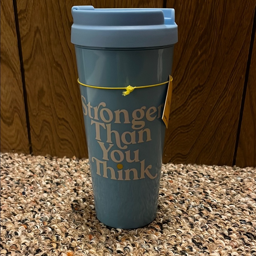 ban.do Blue Travel Mug - Stronger Than You Think